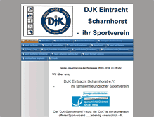 Tablet Screenshot of djk-eintracht-scharnhorst.de